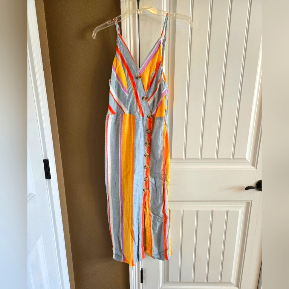 Cute Striped Midi
